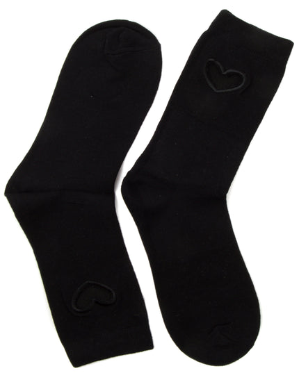 Herzsocken - Zokni Schwarzes Design