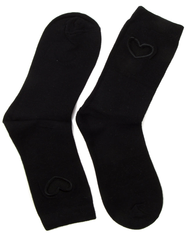 Herzsocken - Zokni Schwarzes Design
