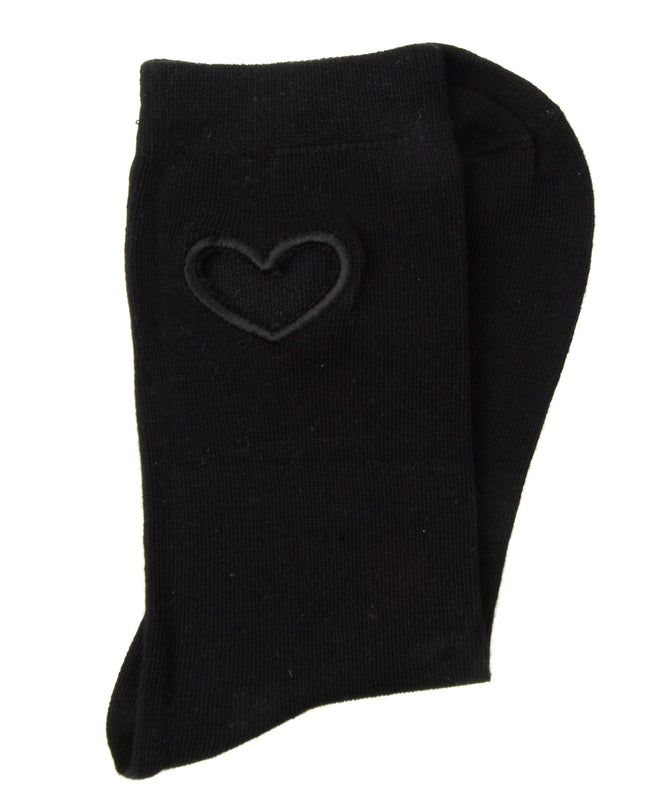 Heart Socks - Black Style