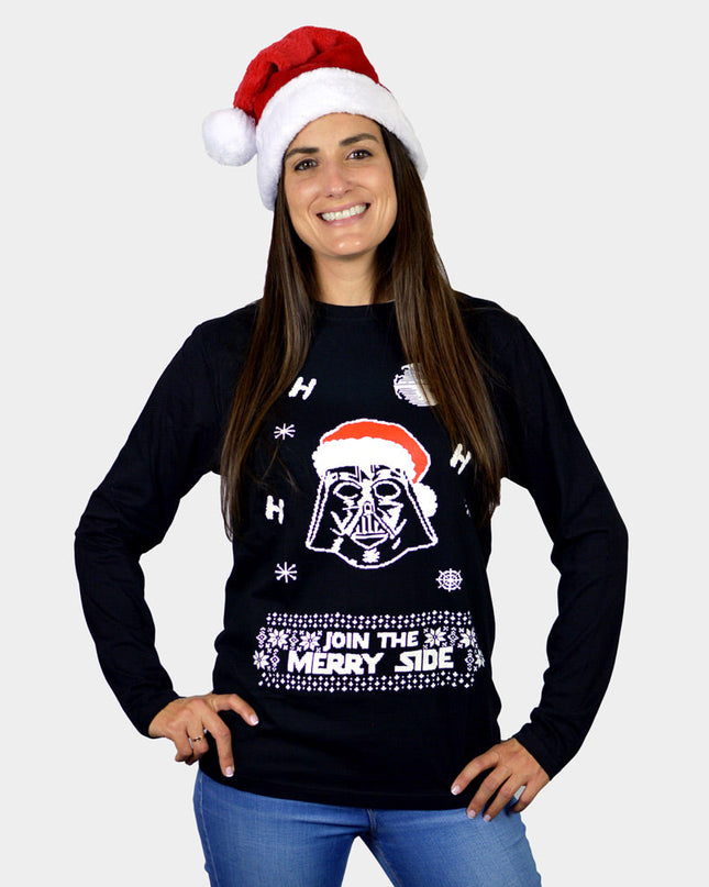 Long Sleeve Christmas T-Shirt for Men and Women Join The Merry Side