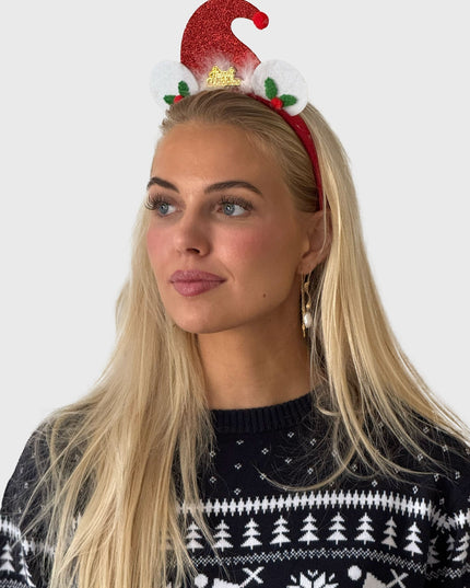 Weihnachtsmützen-Haarspange für Kinder