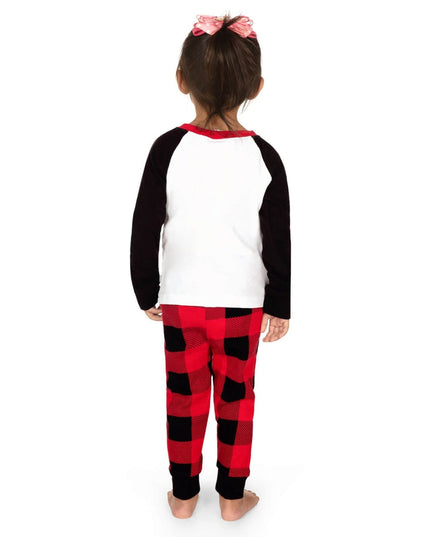 Toddler Girl's Team Santa Crew Neck Pajama Set
