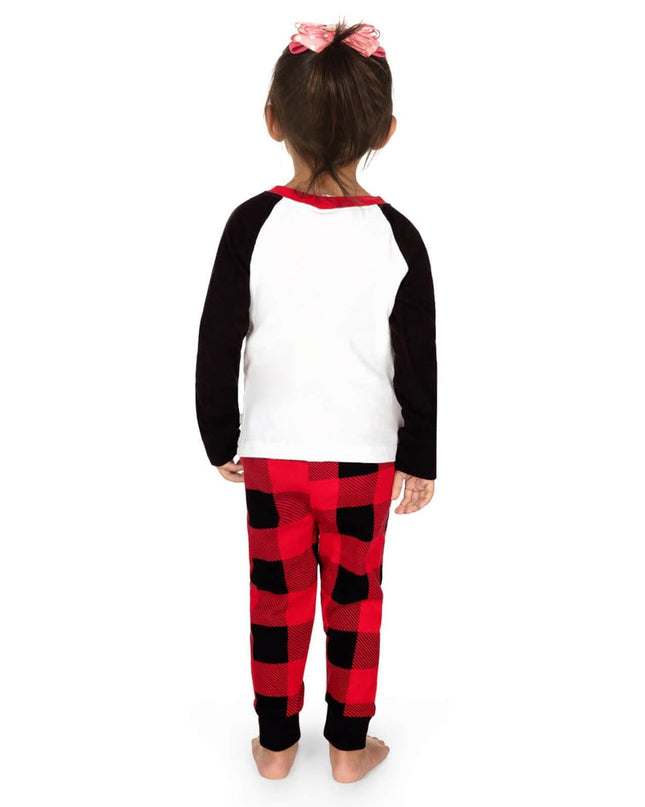Toddler Girl's Team Santa Crew Neck Pajama Set
