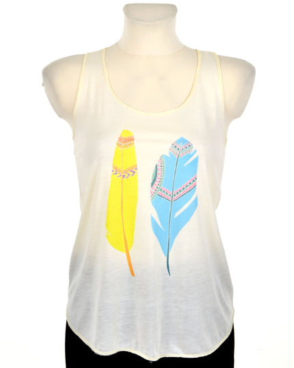 Loose Tank Top - Two Feathers