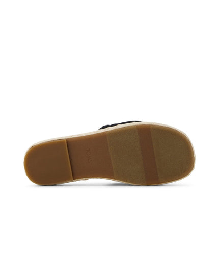 TOMS Abby Slide Espadrillesandalen mit Plateausohle – Schwarz
