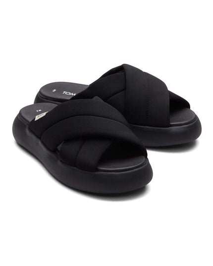 TOMS Alpargata Mallow Crossover - Schwarze Hausschuhe