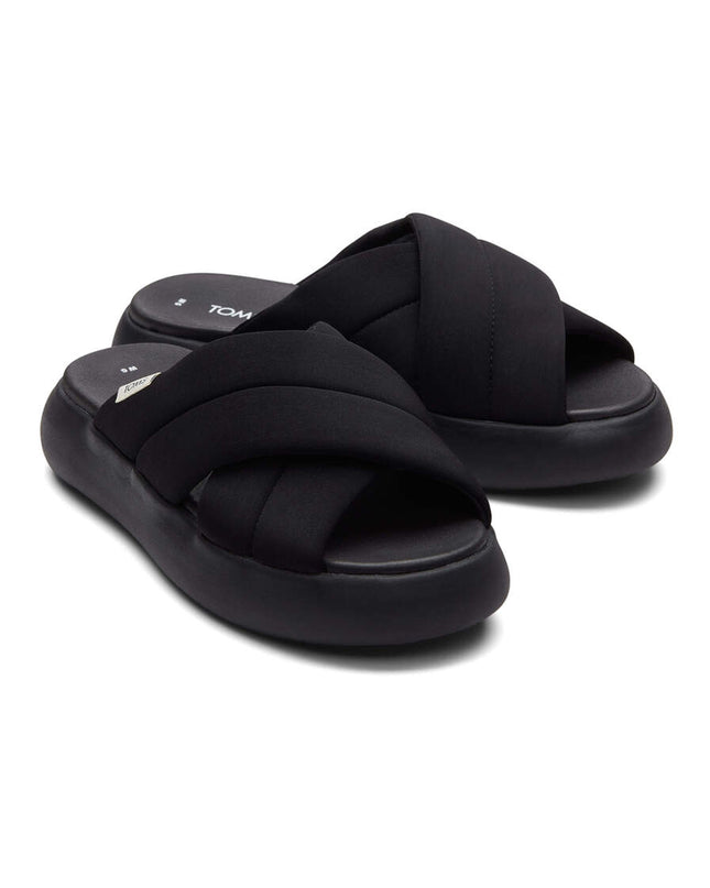 TOMS Alpargata Mallow Crossover - Schwarze Hausschuhe
