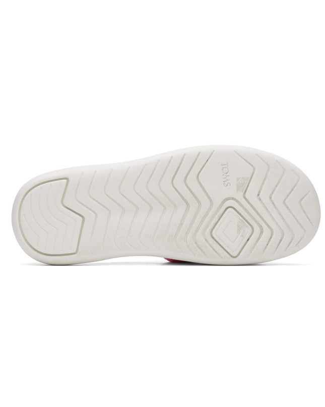 TOMS Mallow Slide Terry - Rosa gestreifte Hausschuhe