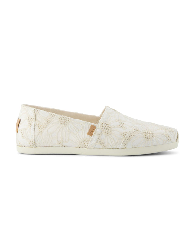 TOMS Alpargata Classic - Natural Floral Eyelet