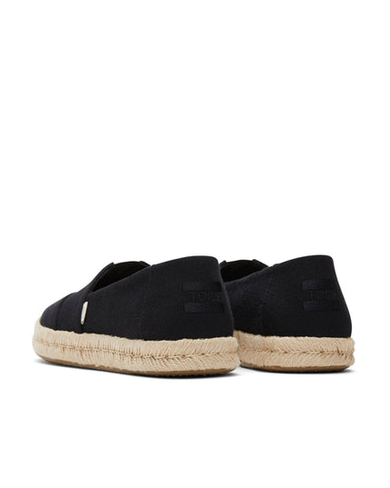 TOMS Alpargata Rope 2.0 – Schwarze recycelte Baumwolle