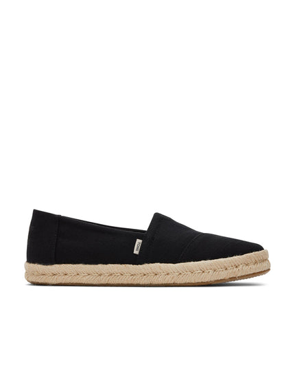 TOMS Alpargata Rope 2.0 – Schwarze recycelte Baumwolle