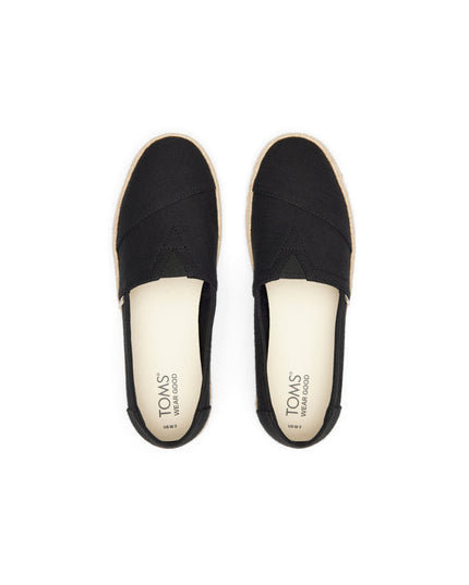 TOMS Alpargata Rope 2.0 – Schwarze recycelte Baumwolle
