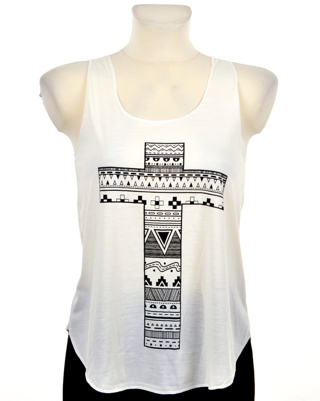 Lockeres Tanktop - Cross