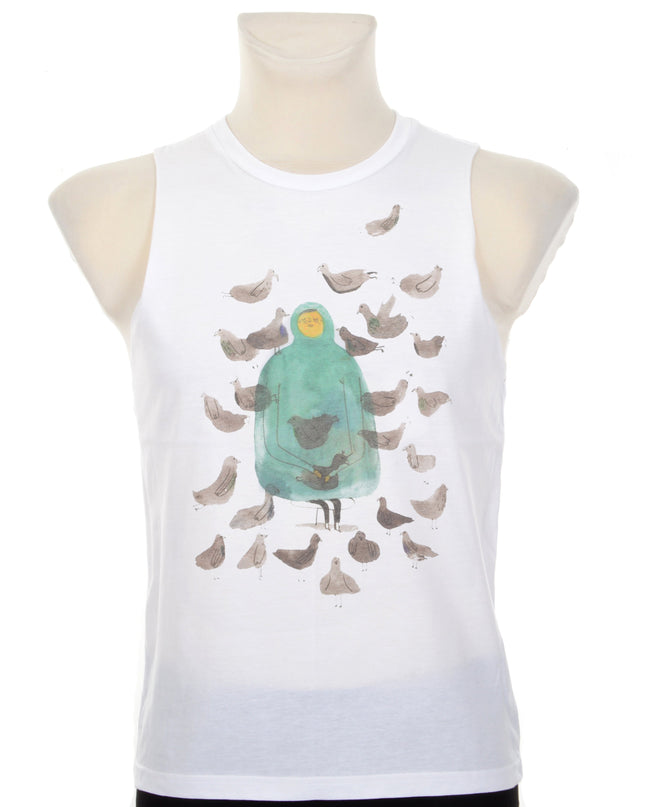 Tanktop mit Vogelmotiv für Damen und Herren