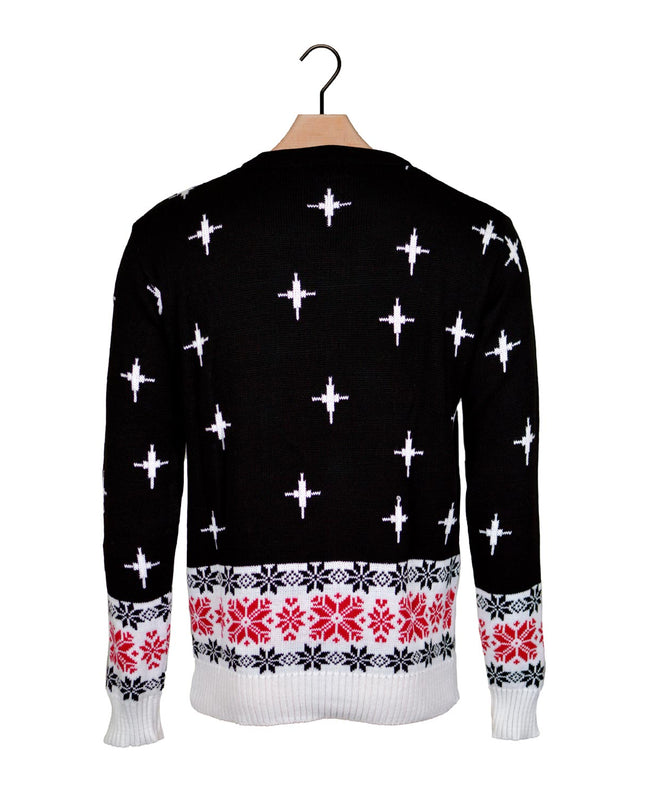 Damenpullover mit Weihnachtsmannmotiv