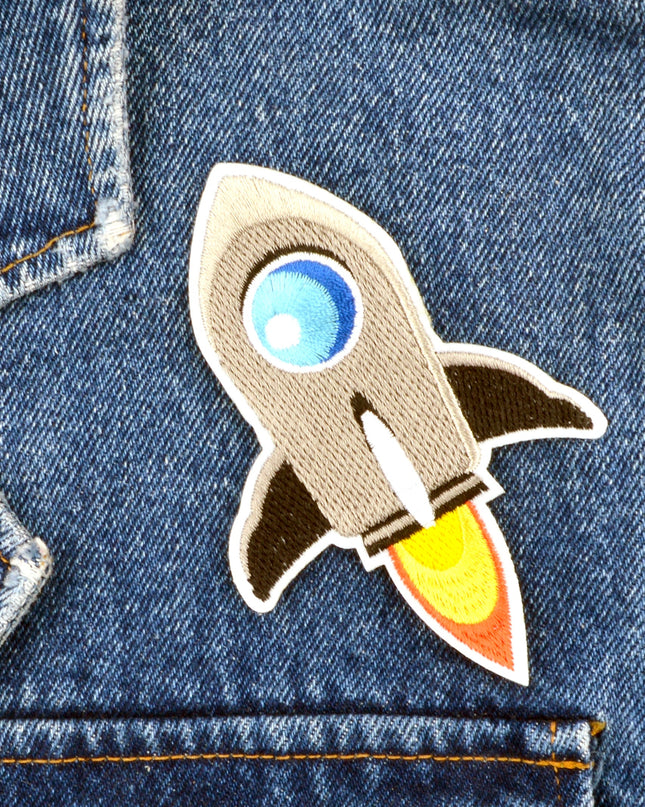 Rocket I Aufnäher – Lustiges Accessoire für Kinder und Erwachsene