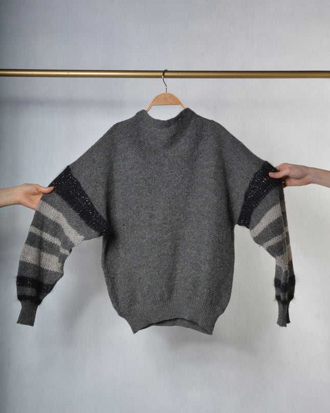 Vintage-Pullover – Strassbesetzter Weihnachtspullover in limitierter Auflage