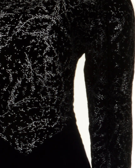 Vintage-Samtkleid – Schwarz