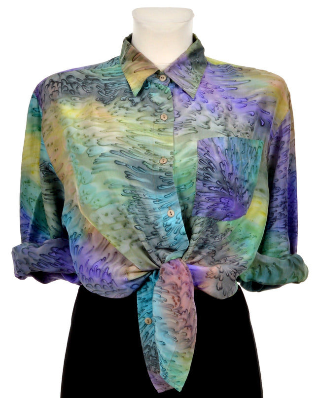 Vintage-Bluse - Batik