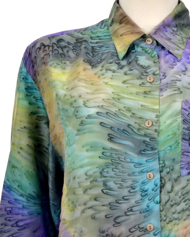 Vintage-Bluse - Batik