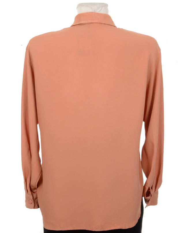 Vintage-Bluse – Elefantenmuster