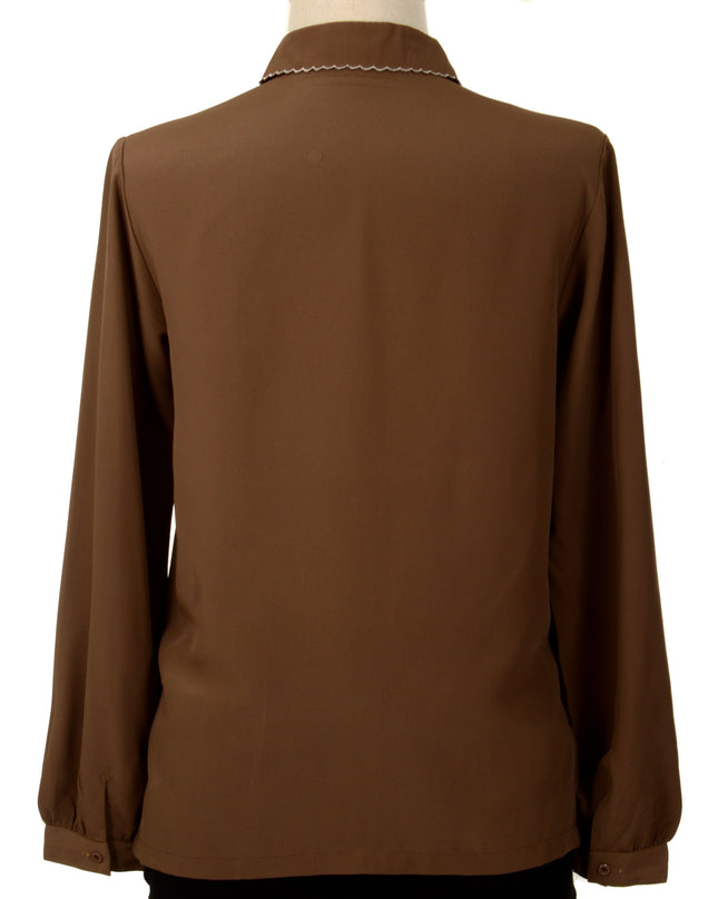 Vintage-Bluse – Braun
