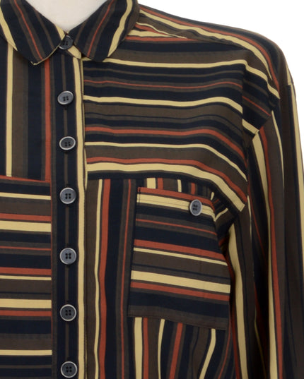 Vintage-Bluse – gestreift