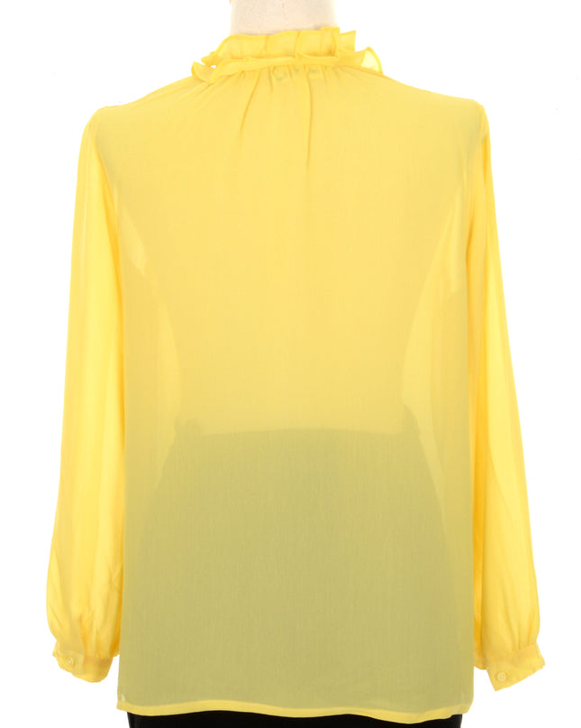 Vintage-Bluse – Gelb