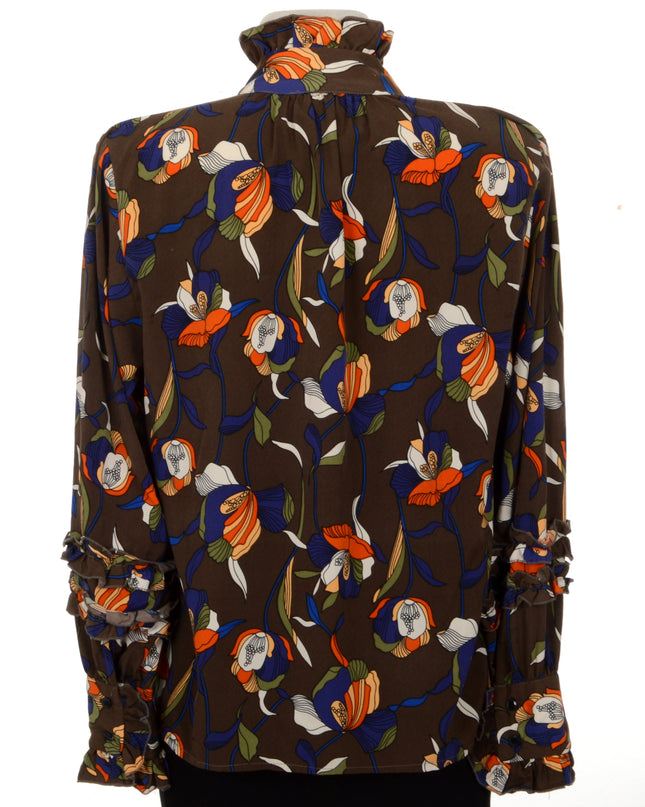 Vintage-Bluse – Rüschen