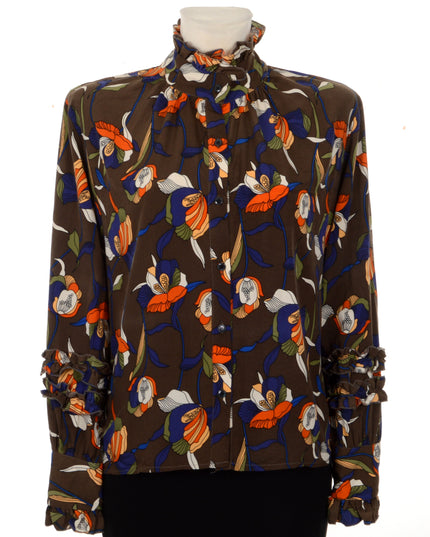 Vintage-Bluse – Rüschen