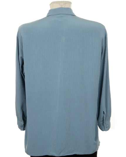 Vintage-Bluse – Stadtlandschaft