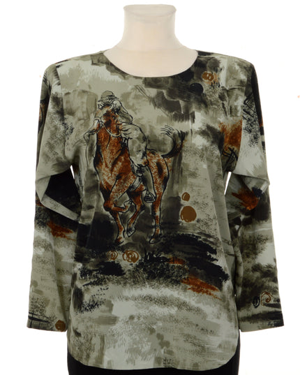 Vintage-Bluse - Reitsport