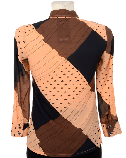 Vintage-Bluse – transparent