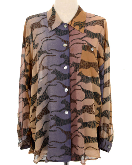 Vintage Blouse - Cheetah
