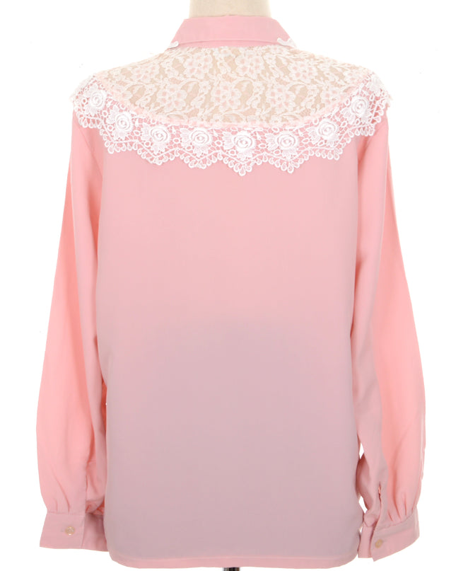 Vintage-Bluse – mit Spitze