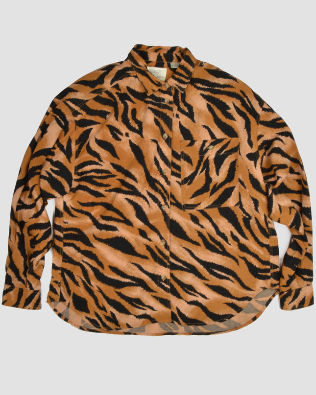 Vintage-Bluse – Tigerprint