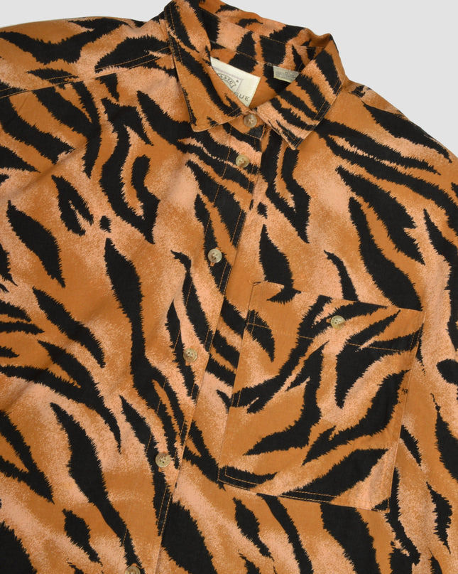 Vintage-Bluse – Tigerprint