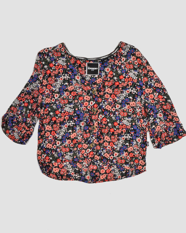 Vintage-Bluse – Blumenmuster | Superdry