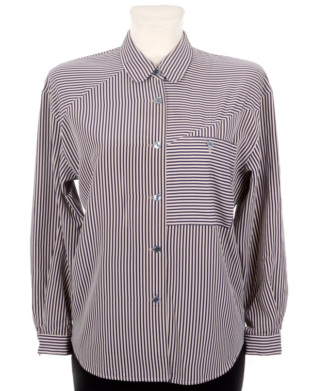 Vintage-Bluse – Op-Art