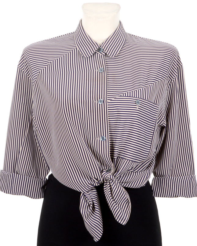 Vintage-Bluse – Op-Art