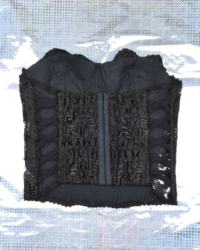 Vintage Lace-Up - Black Sequin Christmas Pajamas for the Family