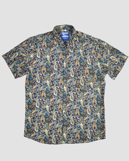 Vintage Bandana Button-Up Shirt - Holiday Sweater Collection