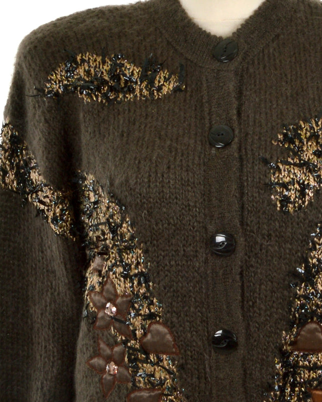 Vintage Cardigan - Brown