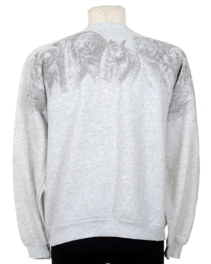 Vintage-Pullover – Weihnachtspullover mit Bären für Herren