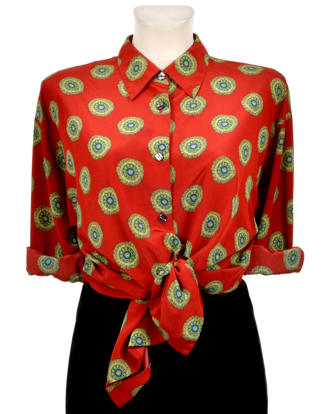 Vintage-Bluse - Mandala