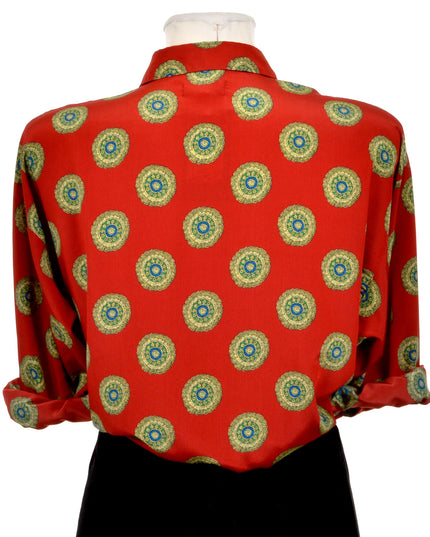 Vintage-Bluse - Mandala