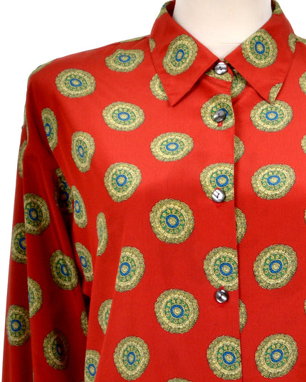 Vintage-Bluse - Mandala