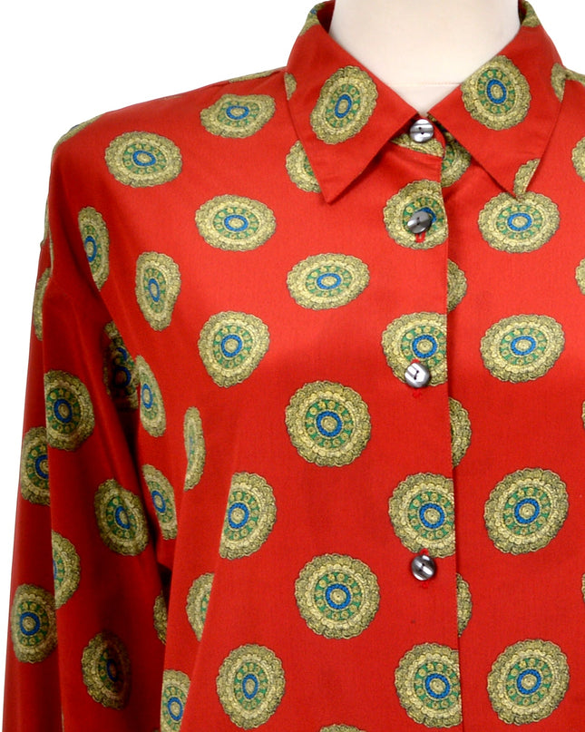 Vintage-Bluse - Mandala