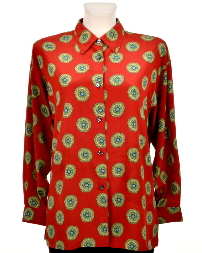 Vintage-Bluse - Mandala