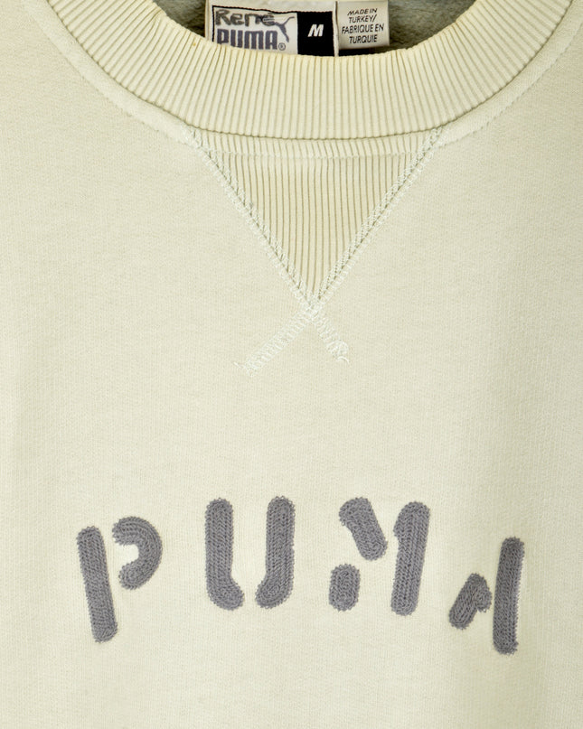 Vintage-Pullover – Puma | Creme | Limitierte Weihnachtskollektion